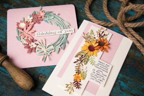 Sizzix - Stanzschablone "Vault Funky Floral Wreath" Thinlits Craft Dies by Tim Holtz