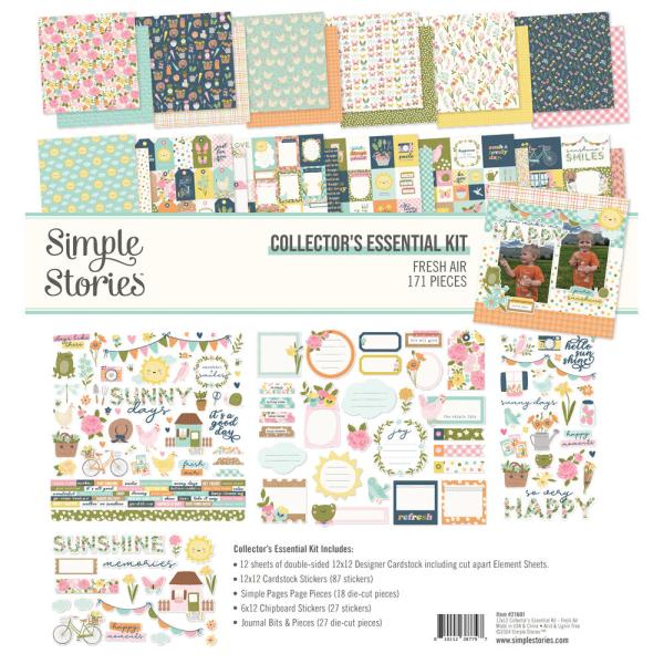 Simple Stories - Collectors Essential Kit " Fresh Air" 12 Bogen Designpapier