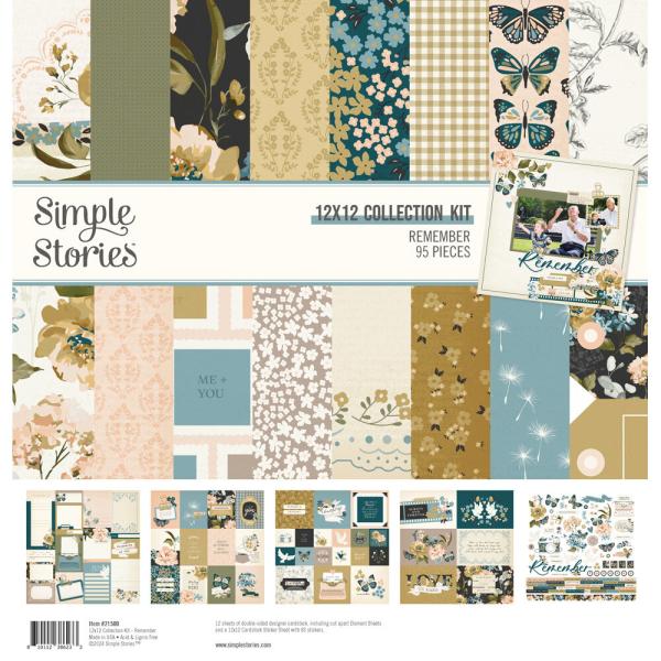 Simple Stories - Collections Kit "Remember" 12 Bogen Designpapier