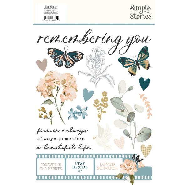 Simple Stories - Transfer Sticker "Remember" Rub Ons