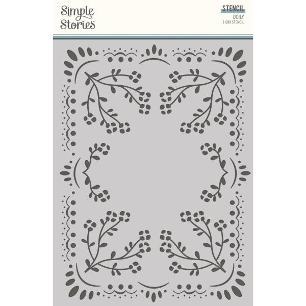 Simple Stories - Schablone 6x8 Inch "Doily" Stencil