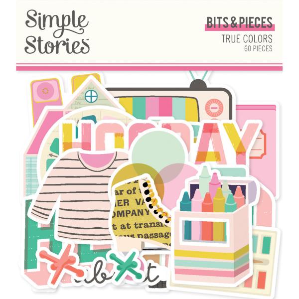 Simple Stories - Stanzteile "True Colors" Bits & Pieces 