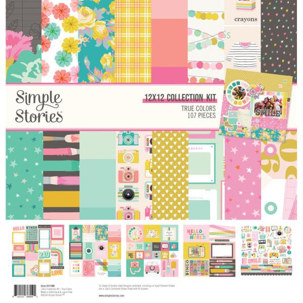 Simple Stories - Collections Kit "True Colors" 12 Bogen Designpapier