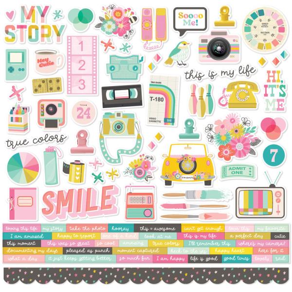 Simple Stories - Collections Kit "True Colors" 12 Bogen Designpapier