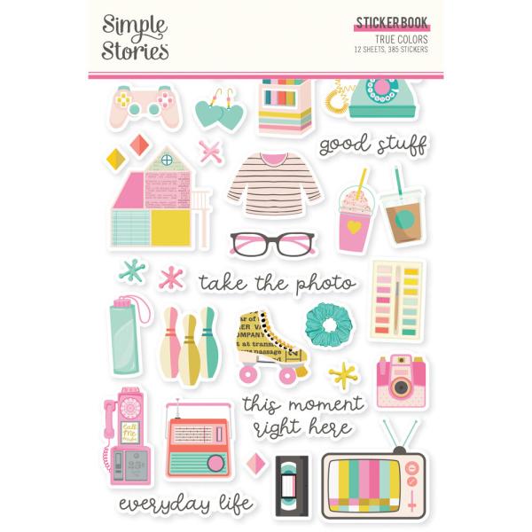 Simple Stories - Aufkleber "True Colors" Sticker Book