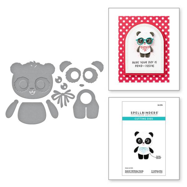 Spellbinders - Stanzschablone "Dancin' Birthday Panda" Dies