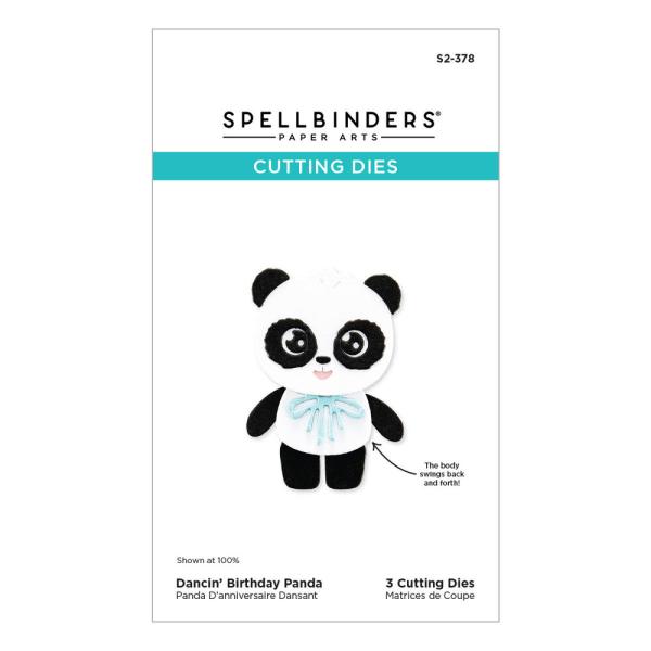 Spellbinders - Stanzschablone "Dancin' Birthday Panda" Dies