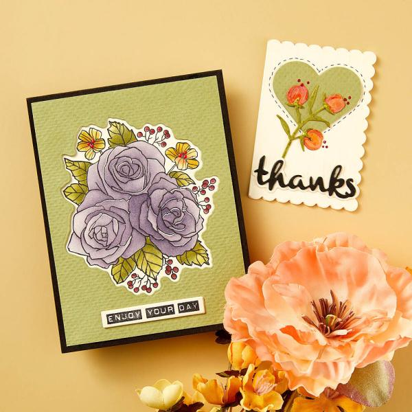 Spellbinders - Stempelset & Stanzschablone "Garden Party" Clear Stamps & Dies