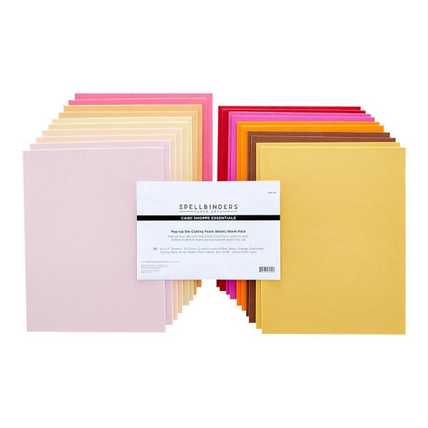 Spellbinders - Schaumstoffplatten "Warm Tones" Foam Sheets