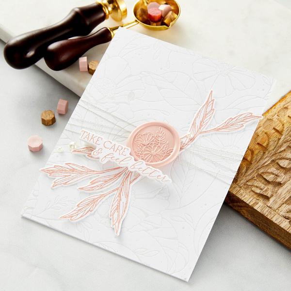 Spellbinders - Wachssiegel Stempel "Timeless Blooms" Waxs Seal Stamp