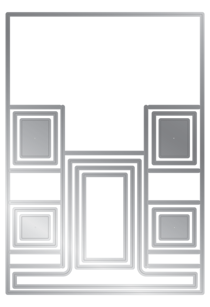 Gemini - Stanzschablone "Centre - Stepper Card" Papercraft Dies