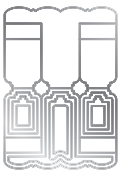 Gemini - Stanzschablone "Grand Centre Stepper Card" Papercraft Dies