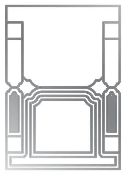 Gemini - Stanzschablone "Deco Centre Stepper Card" Papercraft Dies