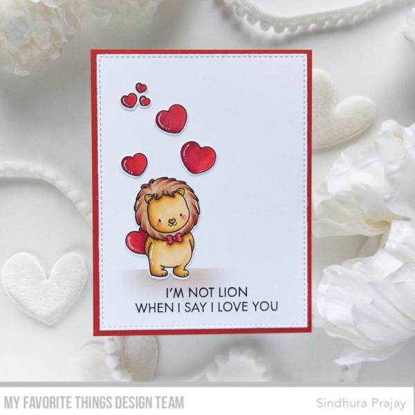 My Favorite Things - Stanzschablone & Stempelset "Lovely Lions" Die-namics & Clear Stamps