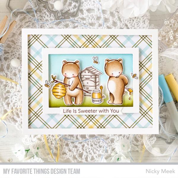 My Favorite Things - Stanzschablone & Stempelset "Unbearably Sweet" Die-namics & Clear Stamps