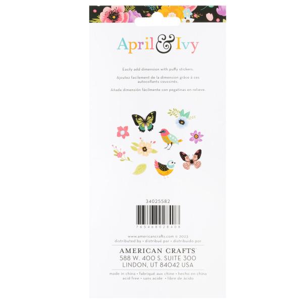 American Crafts - Aufkleber "April and Ivy Icons" Puffy Sticker