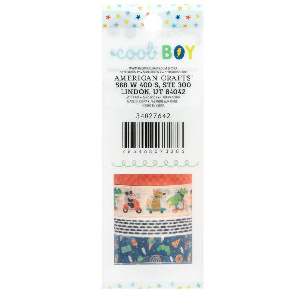 American Crafts - Decorative Tape "Cool Boy" Washi Tape