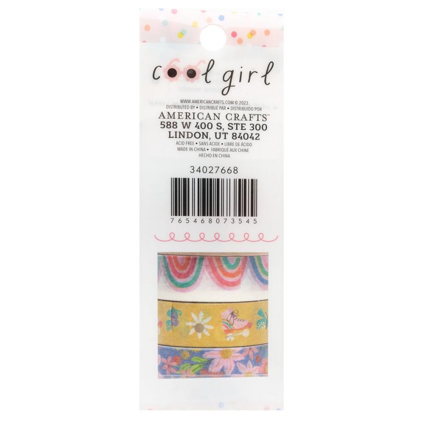 American Crafts - Decorative Tape "Cool Girl" Washi Tape