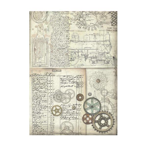 Stamperia - Decopatch Papier "Backgrounds" Decoupage A6 - 8 Bogen  