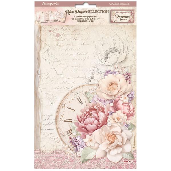 Stamperia - Decopatch Papier "Selection" Decoupage A4 - 6 Bogen  