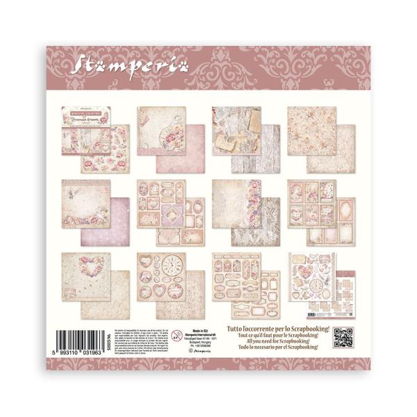 Stamperia - Designpapier "Romance Forever" Paper Pack 8x8 Inch - 10 Bogen