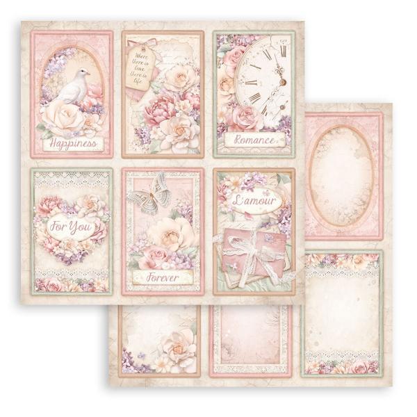 Stamperia - Designpapier "Romance Forever" Paper Pack 8x8 Inch - 10 Bogen