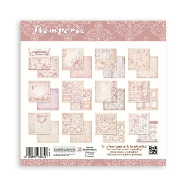 Stamperia - Designpapier "Romance Forever" Paper Pack 12x12 Inch - 10 Bogen