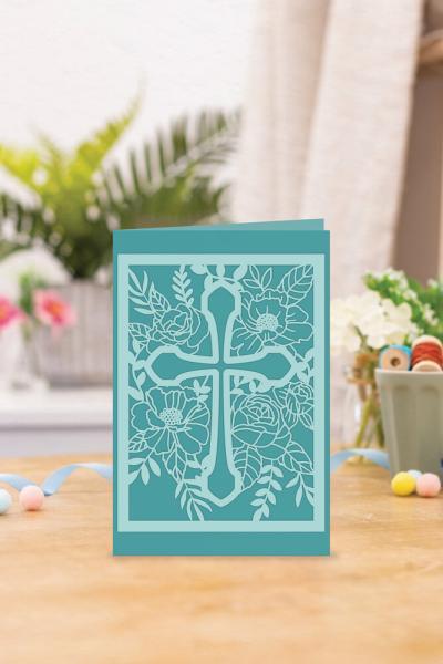 Crafters Companion - Stanzschablone "Floral Cross" Dies