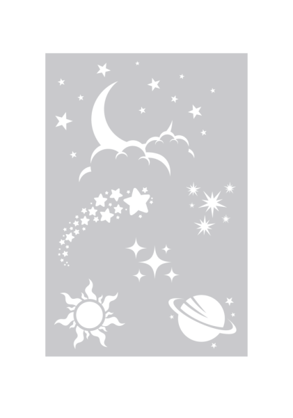 Crafters Companion - Schablone "Starry Night" Stencil