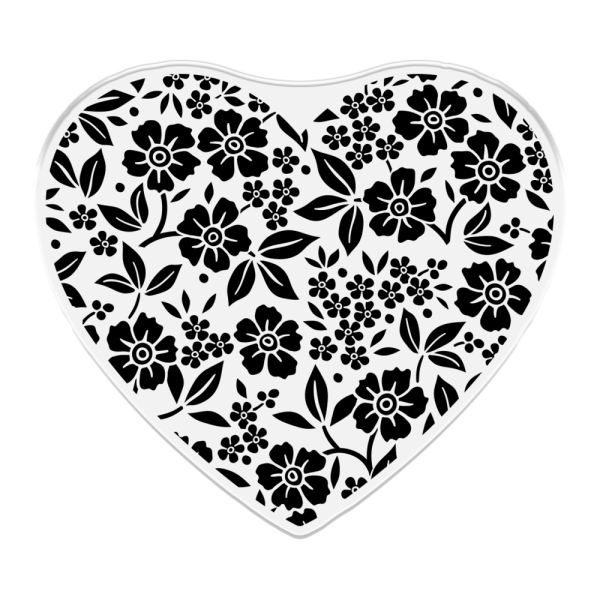 Crafters Companion - Stempel "Elegant Floral Heart" Clear Stamps