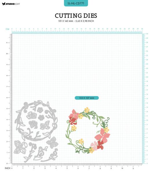 Studio Light - Stanzschablone "Floral Wreath" Dies