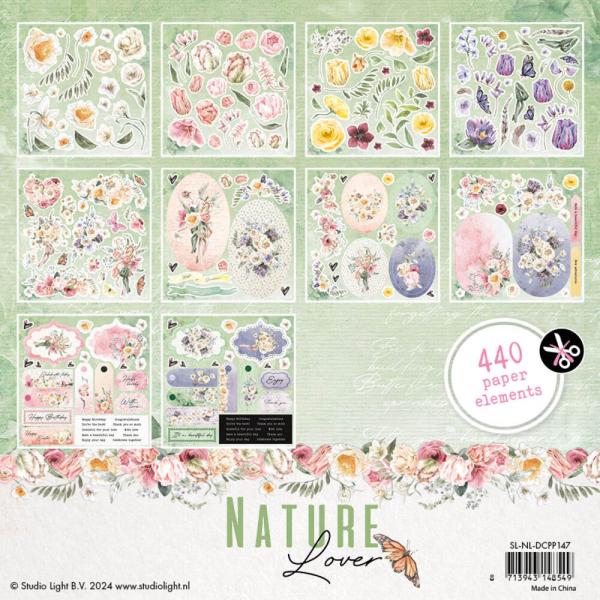 Studio Light - Stanzteile "Nature Lover" Die Cut Block - 20 Bogen