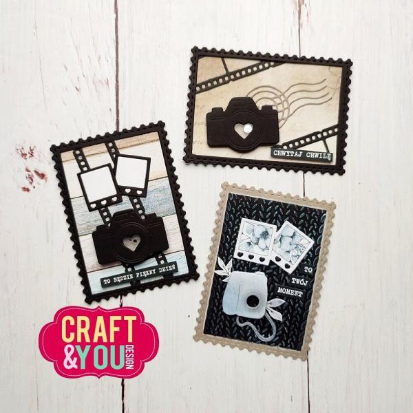 Craft & You Design - Stanzschablone "ATC Frame with Stamp" Dies