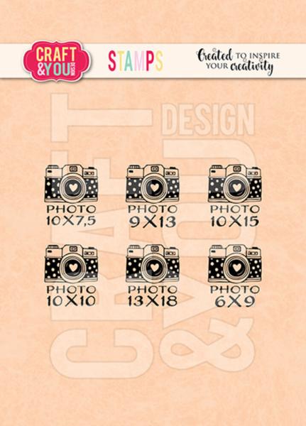 Craft & You Design - Stempelset "Mini Cameras 2" Clear Stamps