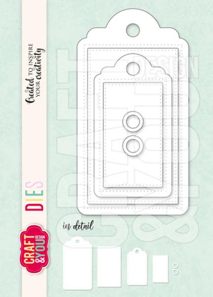 Craft & You Design - Stanzschablone "Tag Set" Dies