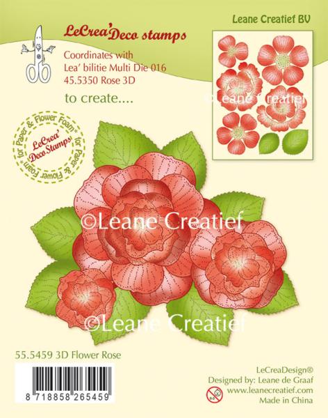 Leane Creatief - Stempelset "Rose" Clear Stamps