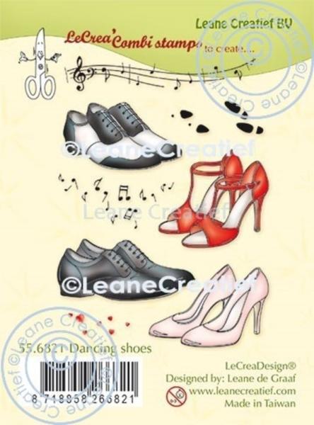 Leane Creatief - Stempelset "Dancing Shoes" Combi Clear Stamps