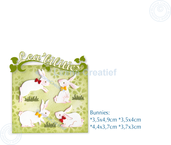 Leane Creatief - Stanzschablone "Bunnies" Lea’bilitie Dies