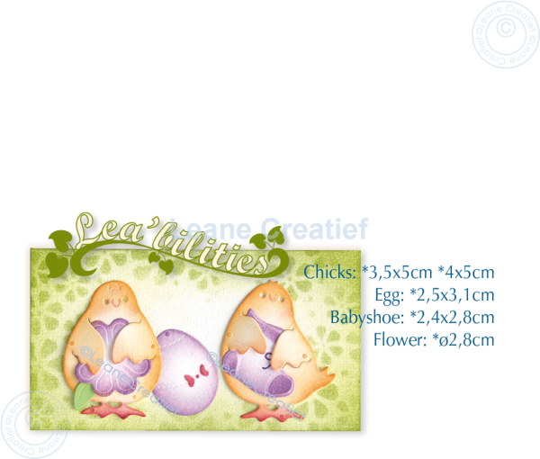 Leane Creatief - Stanzschablone "B-Day/ Baby/ Easter Chicks" Lea’bilitie Dies