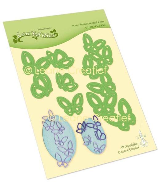 Leane Creatief - Stanzschablone "Ornaments with Butterflies" Lea’bilitie Dies