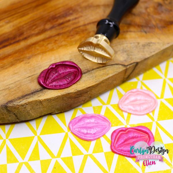 Carlijn Design - Wachssiegel Stempel "Kus" Wax Seal Stamp 38