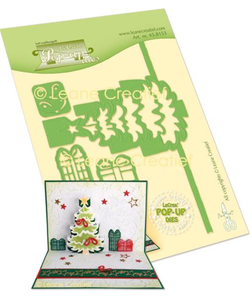 Leane Creatief - Stanz - und Prägeschablone "Pop-Up Christmas Tree" Cut & Emboss Dies