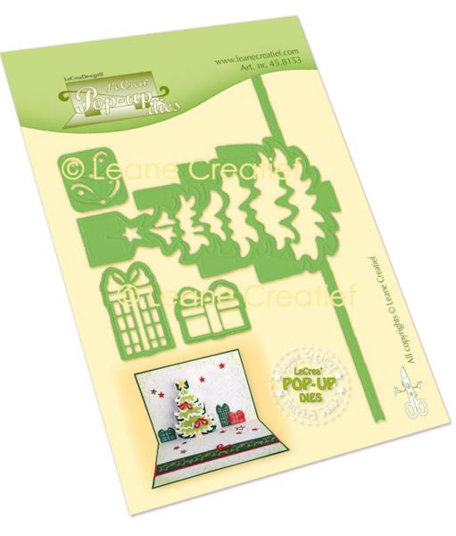 Leane Creatief - Stanz - und Prägeschablone "Pop-Up Christmas Tree" Cut & Emboss Dies