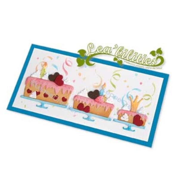 Leane Creatief - Stanz - und Prägeschablone "Cake Variations" Cut & Emboss Dies