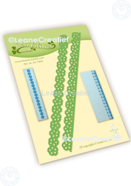 Leane Creatief - Stanzschablone "Flowers" Card Edge & Border Dies