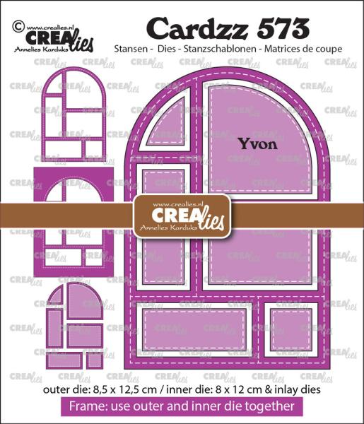 Crealies - Stanzschablone "No. 573 Frame & Inlays Yvon" Cardzz Dies