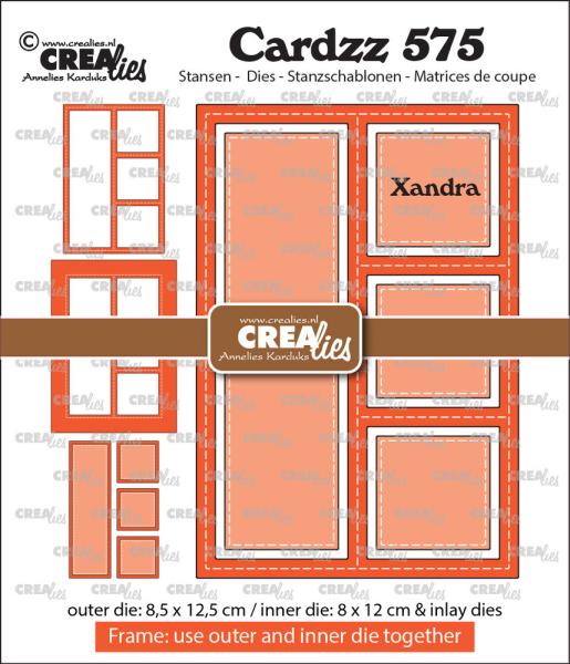 Crealies - Stanzschablone "No.575 Frame & Inlays Xandra" Cardzz Dies