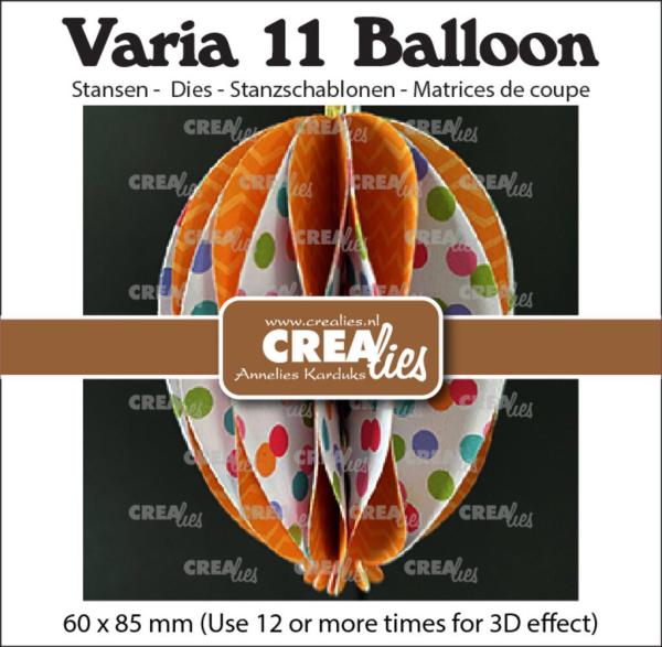 Crealies - Stanzschablone "No.11 3D Ballon" Varia Dies