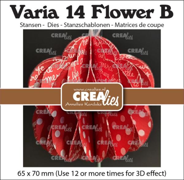 Crealies - Stanzschablone "No.14 3D Flower B" Varia Dies