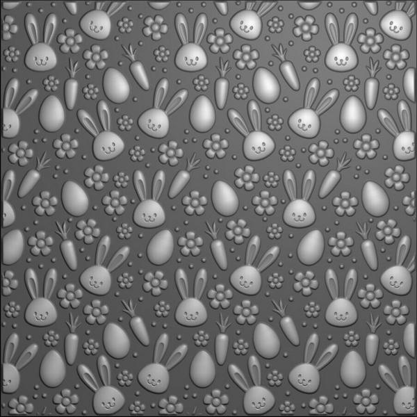 Nellie Snellen - Prägefolder "Bunny's Carrots" 3D Embossing Folder 